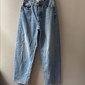 Madewell - curvy darted barrel leg jean